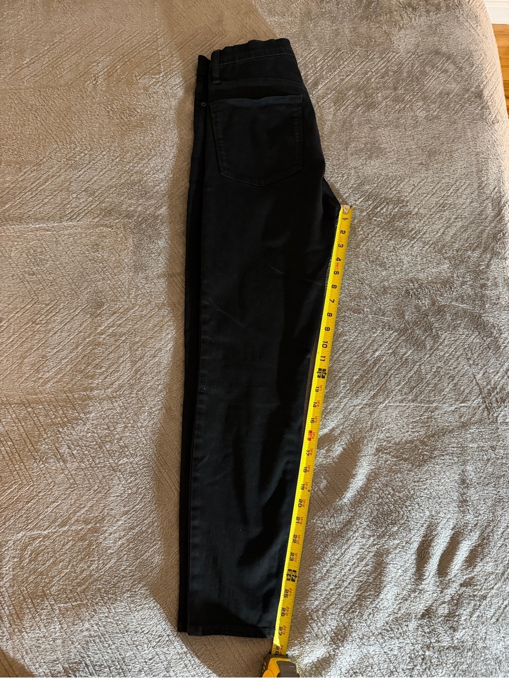 J.Crew Toothpick Black 10" High Rise Skinny Jeans Size 30 / 10 Like New - Picture 14 of 14